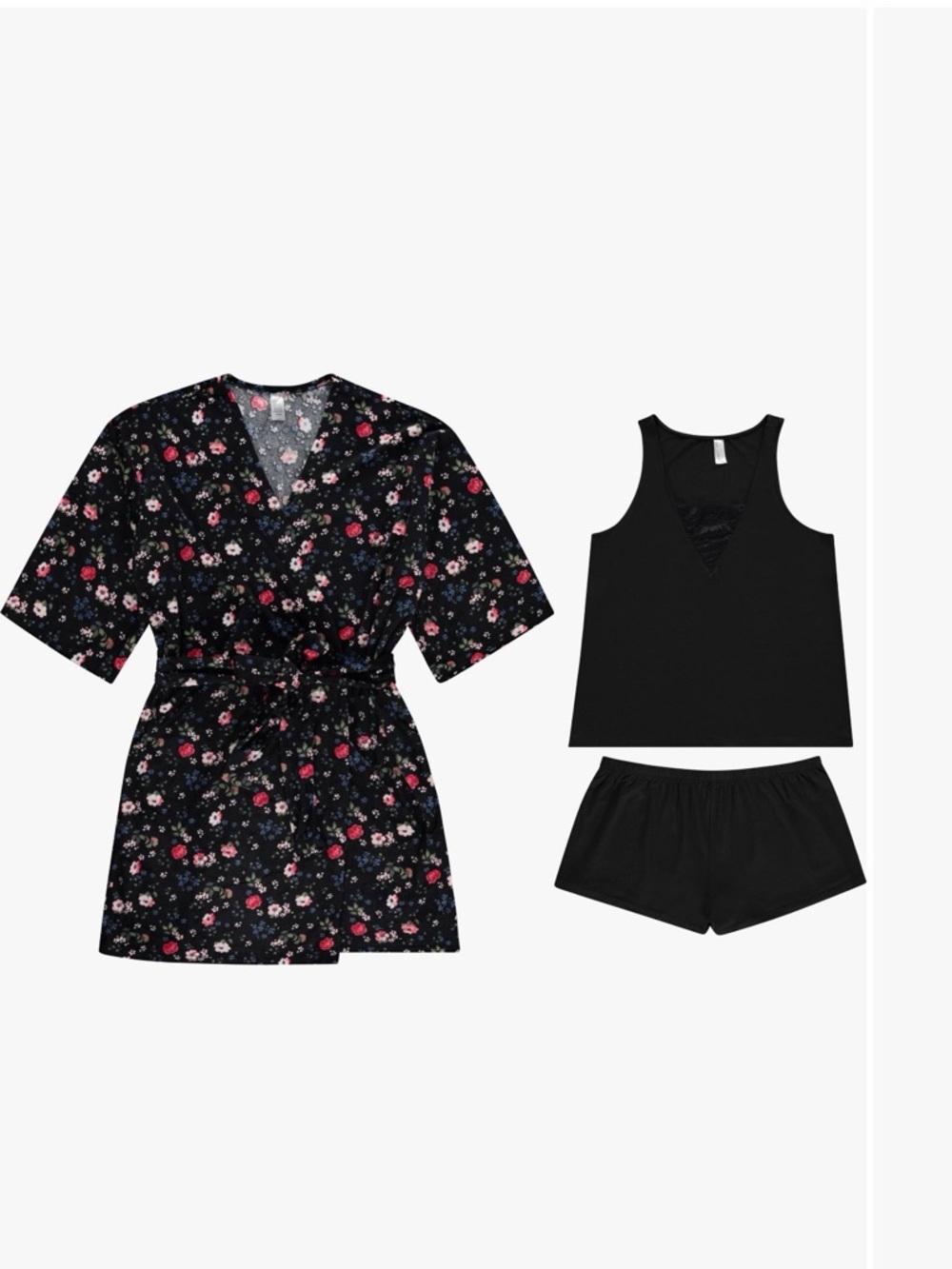 Flora By Flora Nikrooz‎ Mindy 3-Piece Travel Pajamas Set. NWT. Size Medium